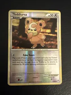 Pokemon - Teddiursa - 73/95 - Call of Legends - Reverse Holo - Vintage 2011 - Image 1