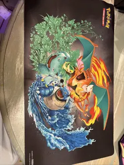 Pokemon 2019 TCG Tag Team Generations Premium Collection Play Mat Charizard Used - Image 1