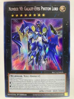 Number 90: Galaxy-Eyes Photon Lord (Silver) - BLC1-EN018 - Ultra Rare - Image 1
