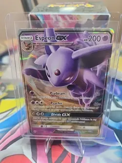 Pokemon TCG Espeon GX 61/149 Sun & Moon Base Set Ultra Rare Holo Card 1 - Image 1