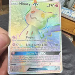 Mimikyu GX Full Art Secret Rare 226/214 Holo 170 HP Sm-Lost Thunder Pokemon Card - Image 1