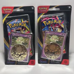 Pokemon TCG Phantasmal Flames Blister Packs With Promo Cards Coin Bundle of 2 - Image 1