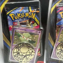Pokemon TCG Phantasmal Flames Blister Packs With Promo Cards Coin Bundle of 2 - Image 2
