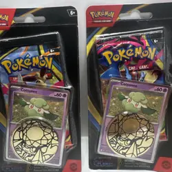 Pokemon TCG Phantasmal Flames Blister Packs With Promo Cards Coin Bundle of 2 - Image 3