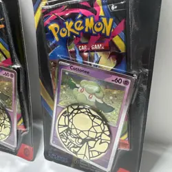 Pokemon TCG Phantasmal Flames Blister Packs With Promo Cards Coin Bundle of 2 - Image 4