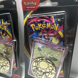 Pokemon TCG Phantasmal Flames Blister Packs With Promo Cards Coin Bundle of 2 - Image 5