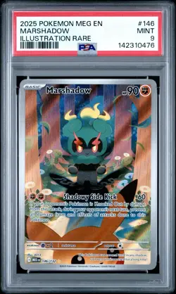 Marshadow 146 Pokemon Mega Evolution Illustration Rare PSA 9 MINT Card - Image 1