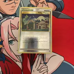 Indigo Plateau 86/102 UC Reverse Holo Pokemon Card Triumphant - NM - Image 1