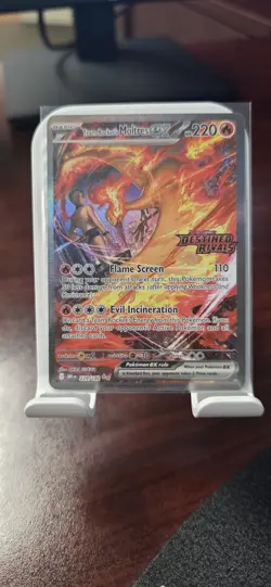 Pokemon TCG Team Rockets Moltres EX Destined Rivals Card 229/182 SIR Stamped - Image 1