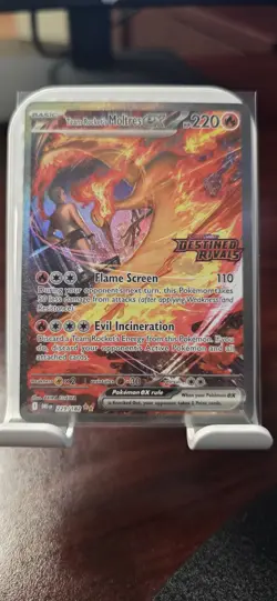 Pokemon TCG Team Rockets Moltres EX Destined Rivals Card 229/182 SIR Stamped - Image 3