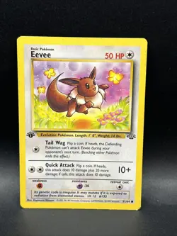 1999 Pokemon Eevee 1st Edition Jungle Card 51/64 - Image 1
