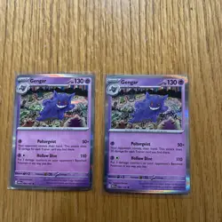 Pokemon Gengar 094/165 Lot Of 2 Cards - Image 1