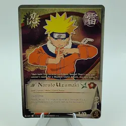 2002 Naruto CCG Very Rare S1 N019 Naruto Uzumaki 1st Edition **Gold Foil** Card - Image 1