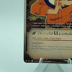 2002 Naruto CCG Very Rare S1 N019 Naruto Uzumaki 1st Edition **Gold Foil** Card - Image 2