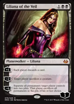 1x Liliana of the Veil NM-Mint, English Modern Masters 2017 MTG Magic - Image 1