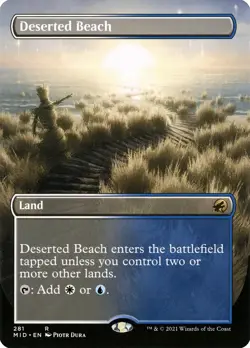 MTG Deserted Beach Borderless Full Art ** Innistrad: Midnight Hunt ** English - Image 1