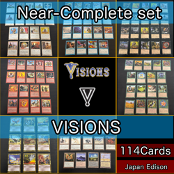 Near Complete Set Magic the Gathering MTG lot visons fym0 VIS 1 JP - Image 1