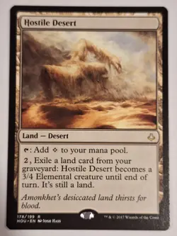 Hostile Desert - Hour of Devastation - Magic the Gathering MTG Nice! - Image 1
