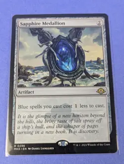 MTG Magic: Modern Horizons 3: Sapphire Medallion #0296 Rare - NM - Image 1
