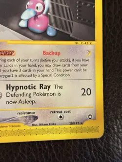 Polygon 2 28/147 Pokemon Aquapolis Non-Holo Rare Card Vintage - Image 5