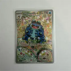 Pokemon Seismitoad Sv: Black Bolt 105/086 Illustration Rare Full Art Holo 170 HP - Image 1