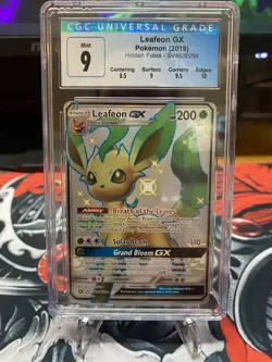 Pokemon Hidden Fates 2019 Leafeon GX SV46/SV94 CGC 9 - Image 1