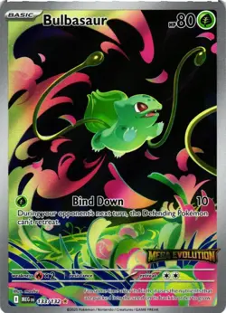 Pokemon TCG Bulbasaur - 133/132 - ME01: Mega Evolution (MEG) *STAMPED* - Image 1