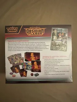 Pokemon Obsidian Flames Elite Trainer Box ETB New Sealed SMALL PLASTIC TEAR - Image 4