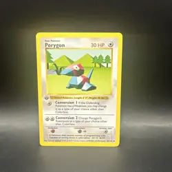 1st Edition Porygon 39/102 Pokemon Base Set - Image 1