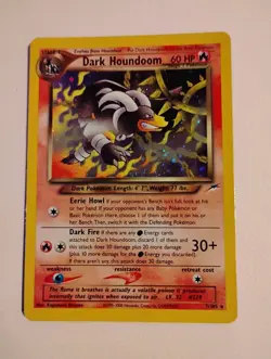 Dark Houndoom 7105 Neo Destiny Unlimited Holo Rare Edition Pokemon LP - Image 1
