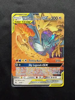 Pokemon - Moltres & Zapdos & Articuno GX 44/68 Hidden Fates Holo NM - Image 1