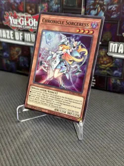 YuGiOh! Chronicle Sorceress - Super Rare 1st Edition (MZMU-EN032) - Image 2