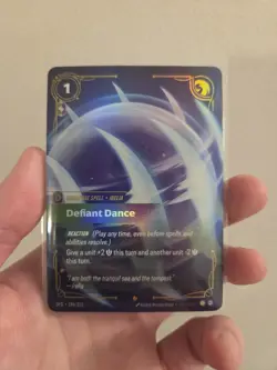 Defiant Dance (196/221) [Epic Foil] (NM) - Riftbound - Spiritforged (ENG) - Image 1
