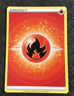 7 x POKEMON CARDS FIRE ENERGY Brilliant Stars 2022 - Image 1