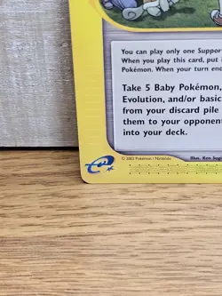 Town Volunteers 136/147 Aquapolis Non-Holo Vintage Pokemon Card TCG - Image 5