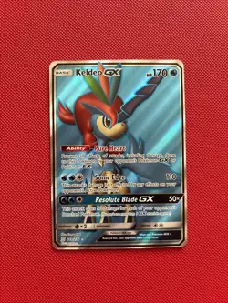 Pokemon TCG Keldeo GX Unified Minds Holo Card 219/236 Full Art Ultra Rare - Image 1