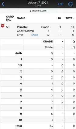 1999 Pokemon PIKACHU Base Set Shadowless GHOST STAMP ERROR Card PSA 10 GEM MINT - Image 4