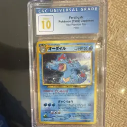 Feraligatr Neo Premium File 1 Holo Japanese #160 CGC 10 Pristine Pokemon Card 99 - Image 1