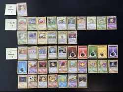 Pokemon 1st Gen Vintage WOTC 44 Card Lot: 1st Edition, 16 Rares - READ DESCRIPTI - Image 1