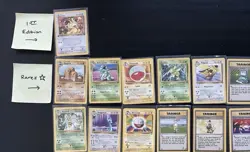 Pokemon 1st Gen Vintage WOTC 44 Card Lot: 1st Edition, 16 Rares - READ DESCRIPTI - Image 3