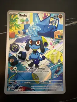 Riolu 215/198SV01 Scarlet & Violet Base Set IR Illustration Rare Card - NM - Image 1