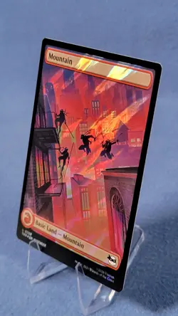 Surge Foil TMNT Full Art Mountain Land Magic the Gathering Mtg 308 NM C - Image 2