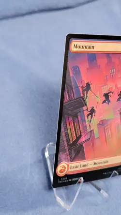 Surge Foil TMNT Full Art Mountain Land Magic the Gathering Mtg 308 NM C - Image 5