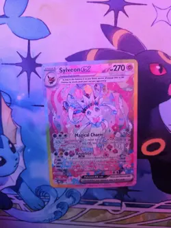 Pokemon Sylveon EX TCG Prismatic Evolutions Holo Rare Card 156/131 SV - Image 1