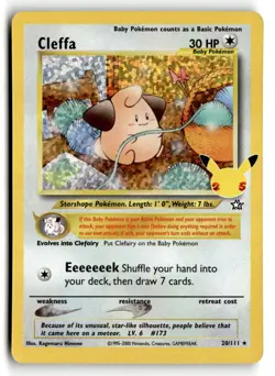 Cleffa 20/111 Celebrations: Classic Collection Pokemon Holo NM - Image 1