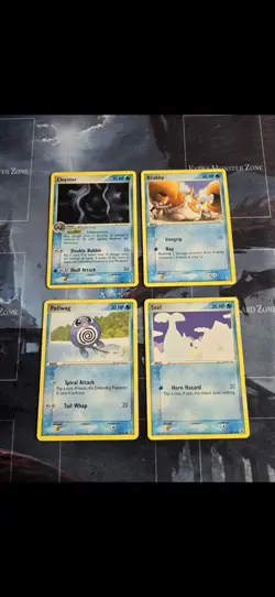 Cloyster, Seel, Krabby, Poliwag Pokemon Fire Red & Leaf Green Card Lot - Image 1