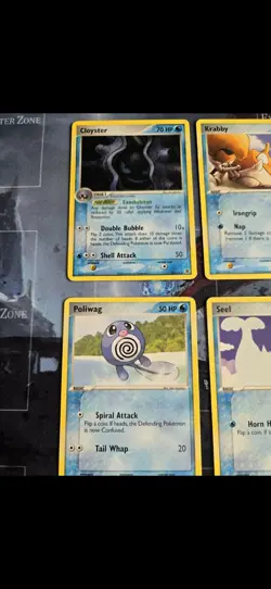 Cloyster, Seel, Krabby, Poliwag Pokemon Fire Red & Leaf Green Card Lot - Image 4