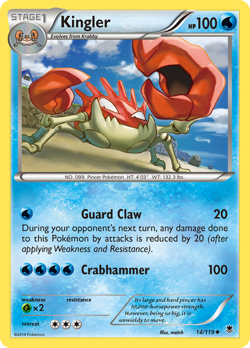 Kingler (14/119) [XY: Phantom Forces] - Image 1