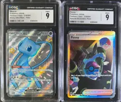 CGC 9 MEW EX 216 PENNY 239 SIR PALDEAN FATES SCARLET & VIOLET POKEMON MINT - Image 1