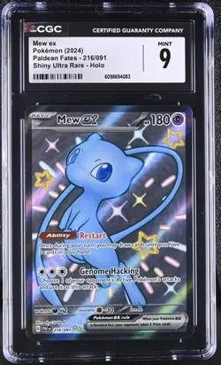 CGC 9 MEW EX 216 PENNY 239 SIR PALDEAN FATES SCARLET & VIOLET POKEMON MINT - Image 2